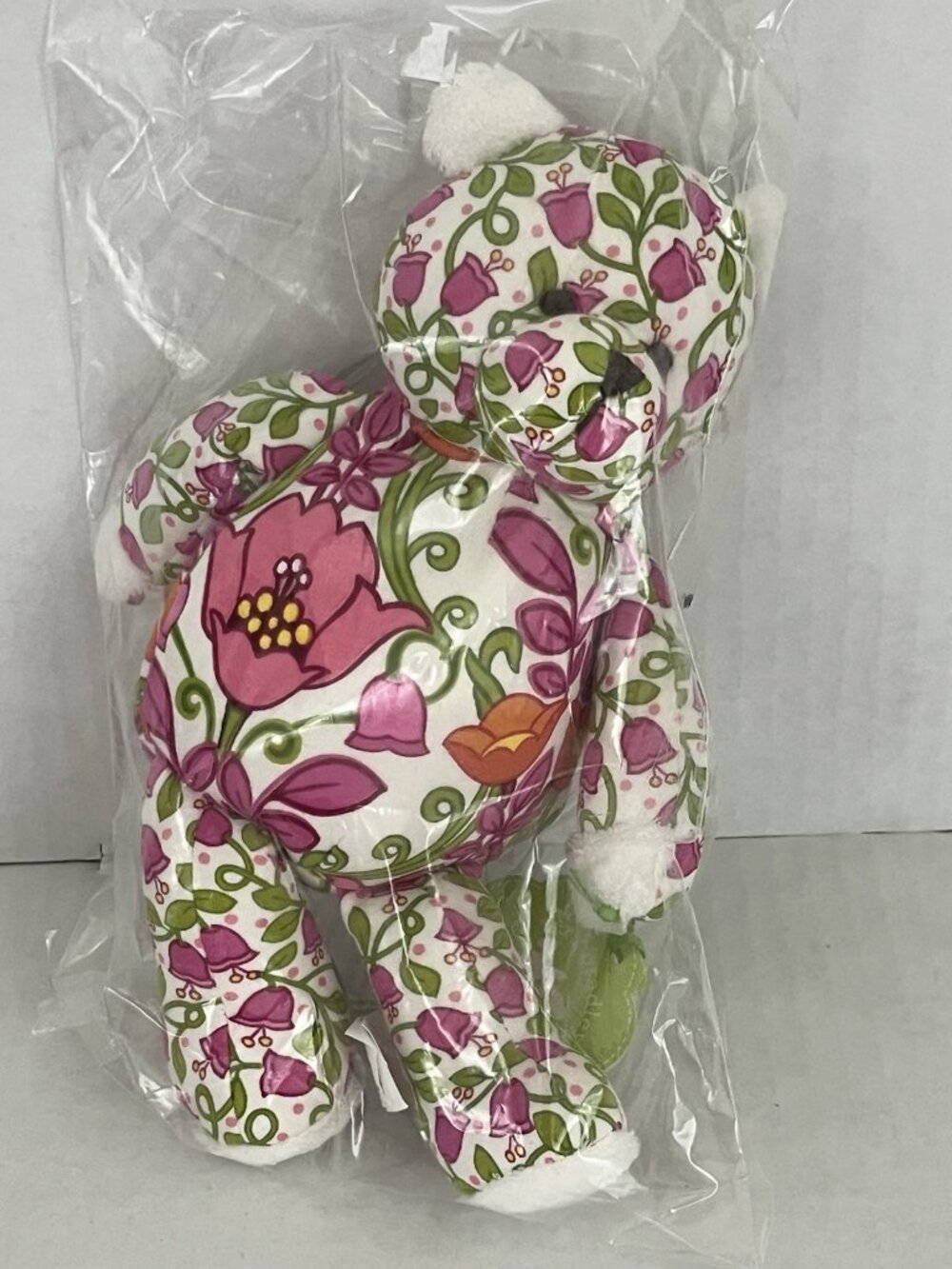 Vera Bradley Lilli Bell Teddy Bear Plush Baby Toy 10" NWT Sealed Bag